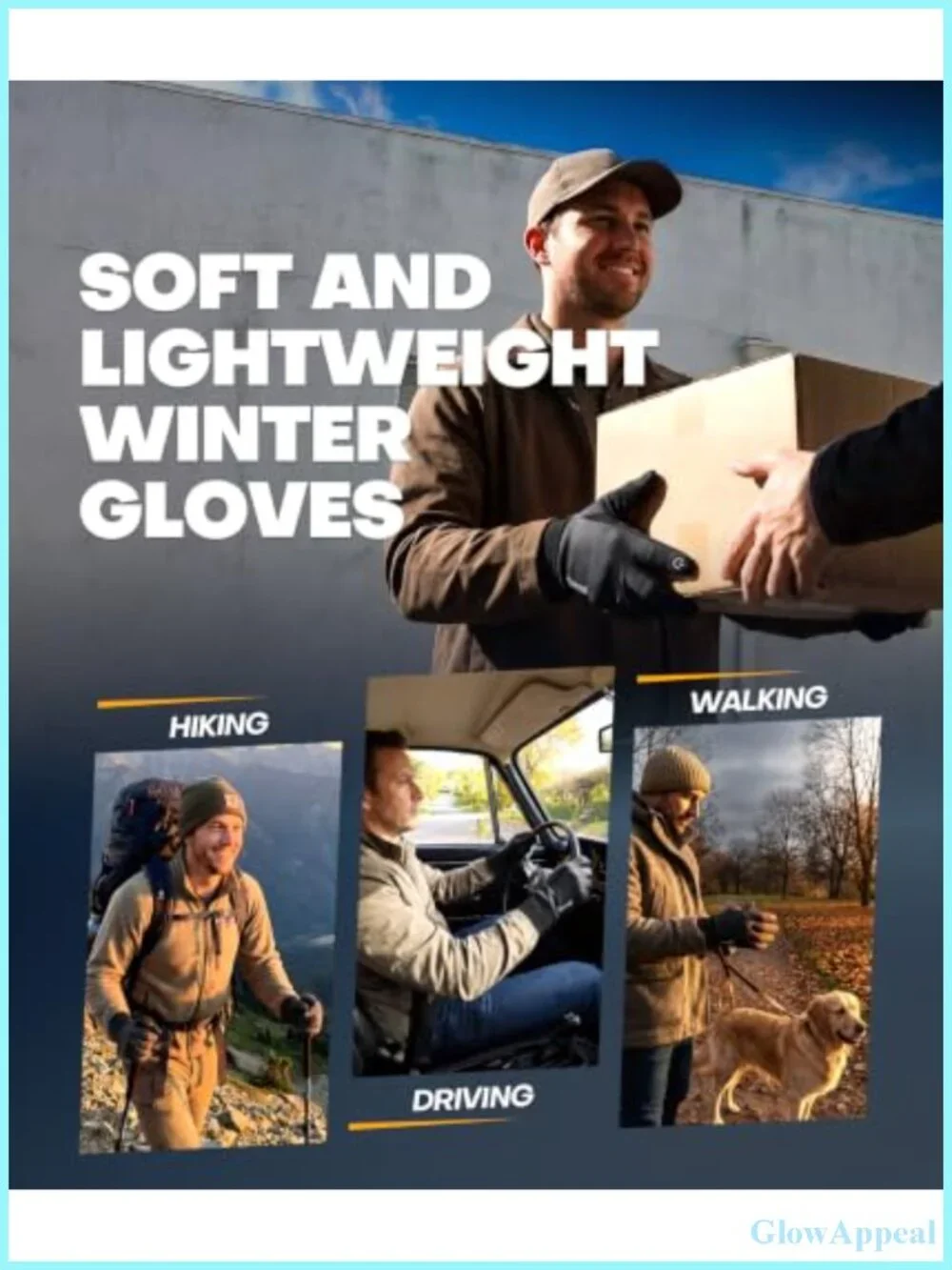 3M Thinsulate Insulation Touchscreen Winter Gloves for Cold Weather -